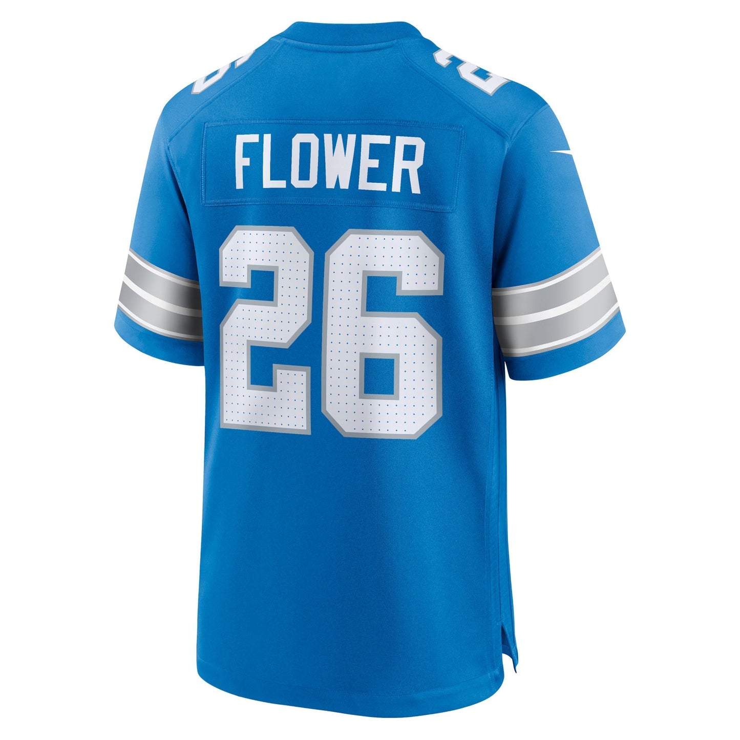 Detroit Lions Tre Flowers Blue Team Game Jersey football jersey product view 1