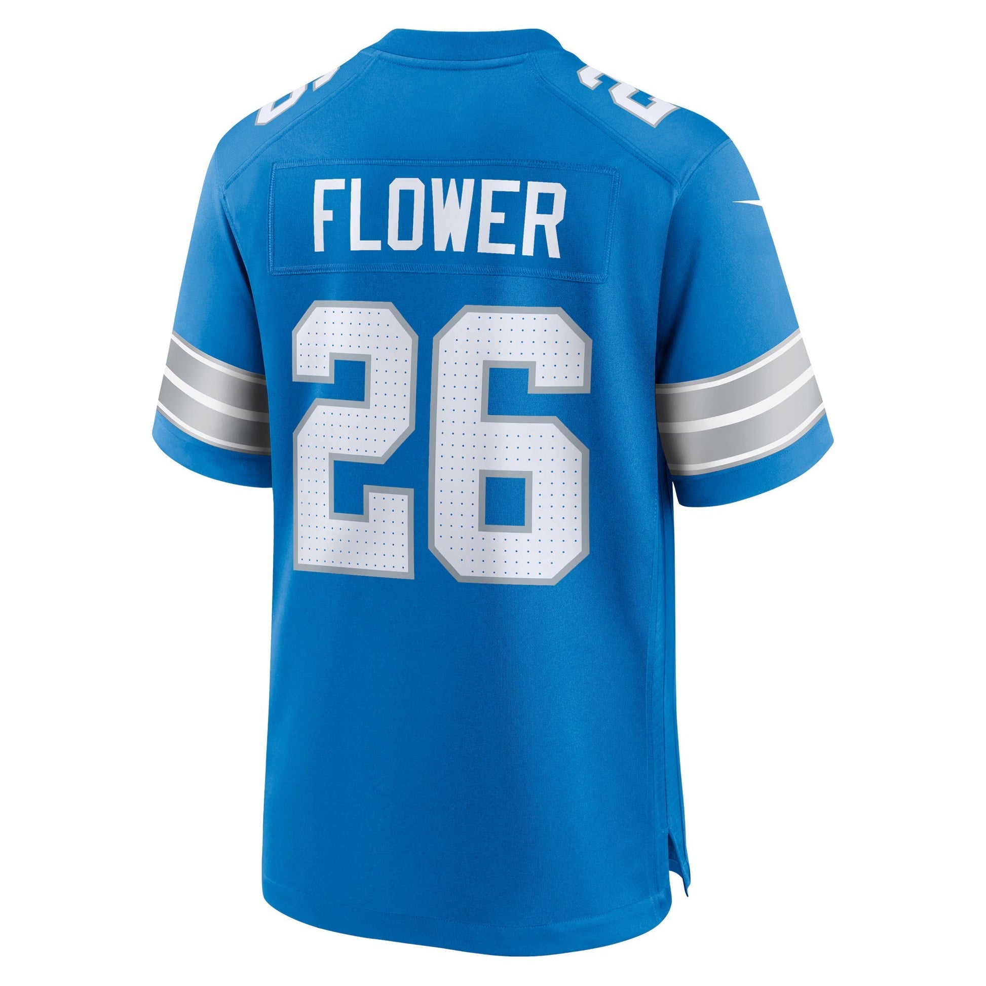 Detroit Lions Tre Flowers Blue Team Game Jersey football jersey product view 1