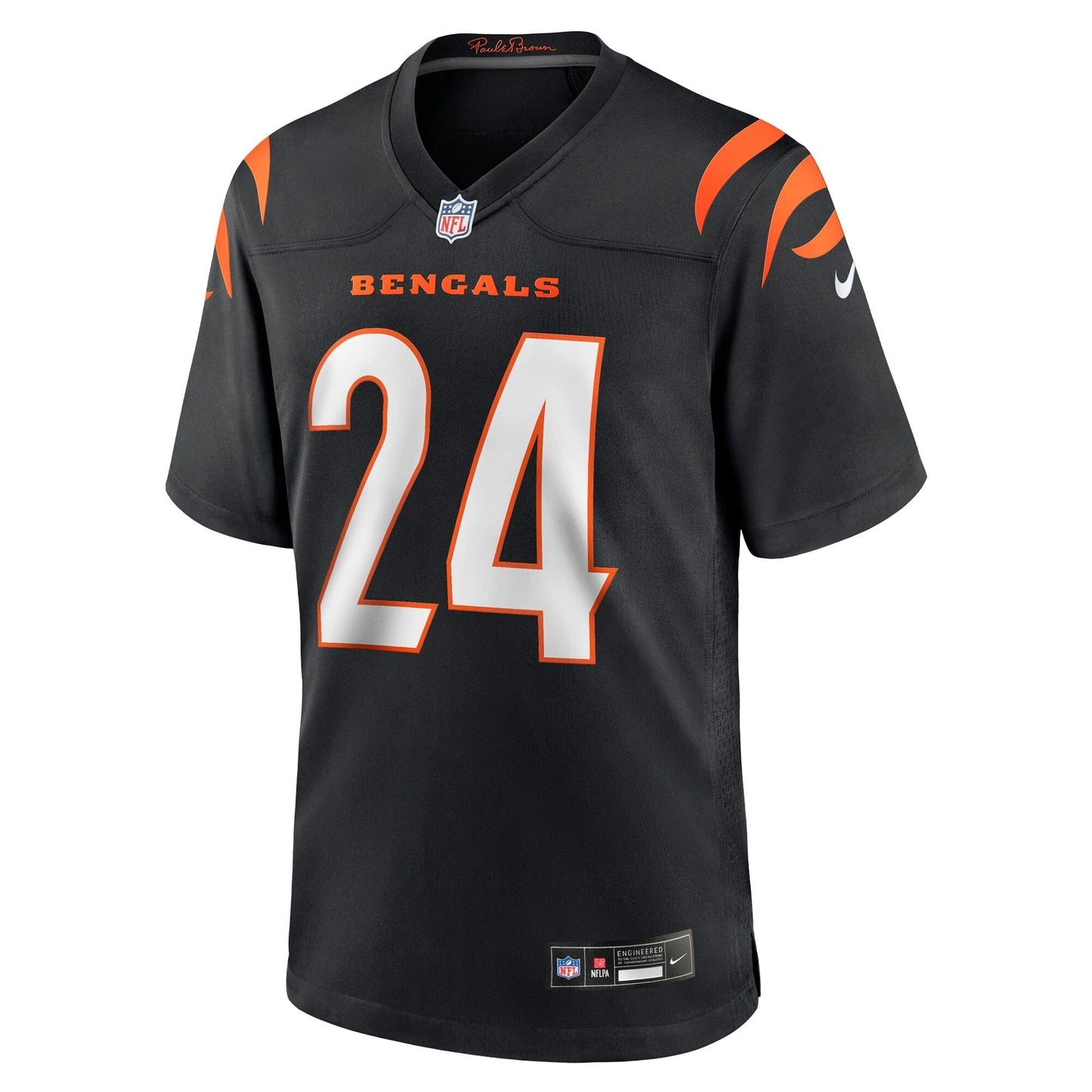 Cincinnati Bengals Marco Wilson Black Team Game Jersey football jersey product view 2
