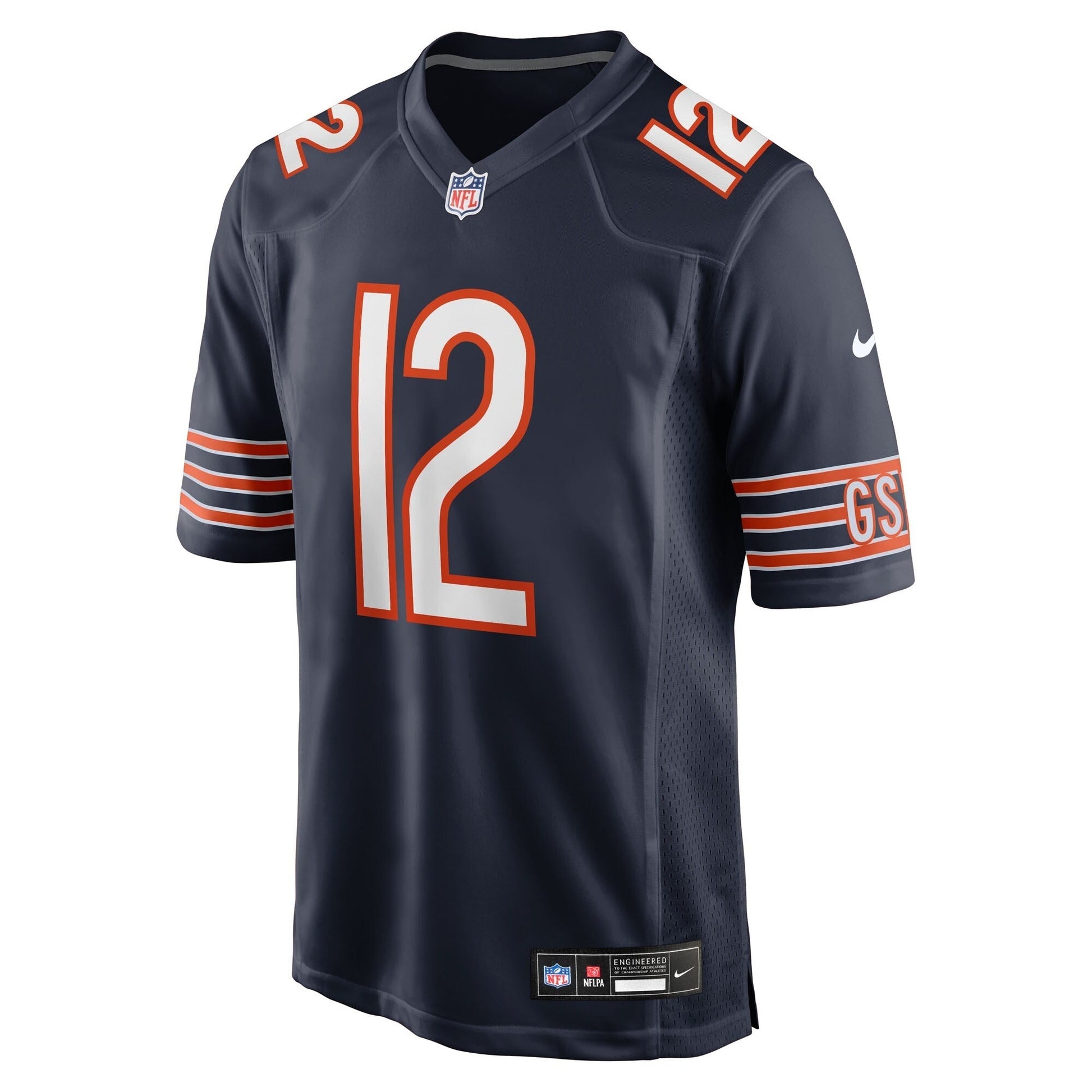 Chicago Bears Devin Duvernay Navy Team Game Jersey football jersey product view 2