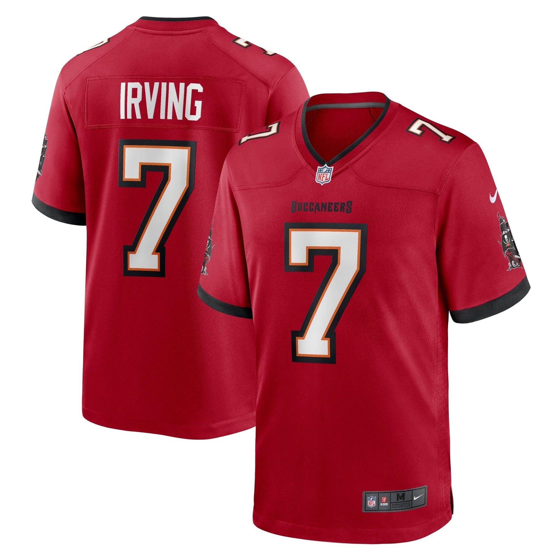 Tampa Bay Buccaneers Bucky Irving Red Game Jersey football jersey product view 1
