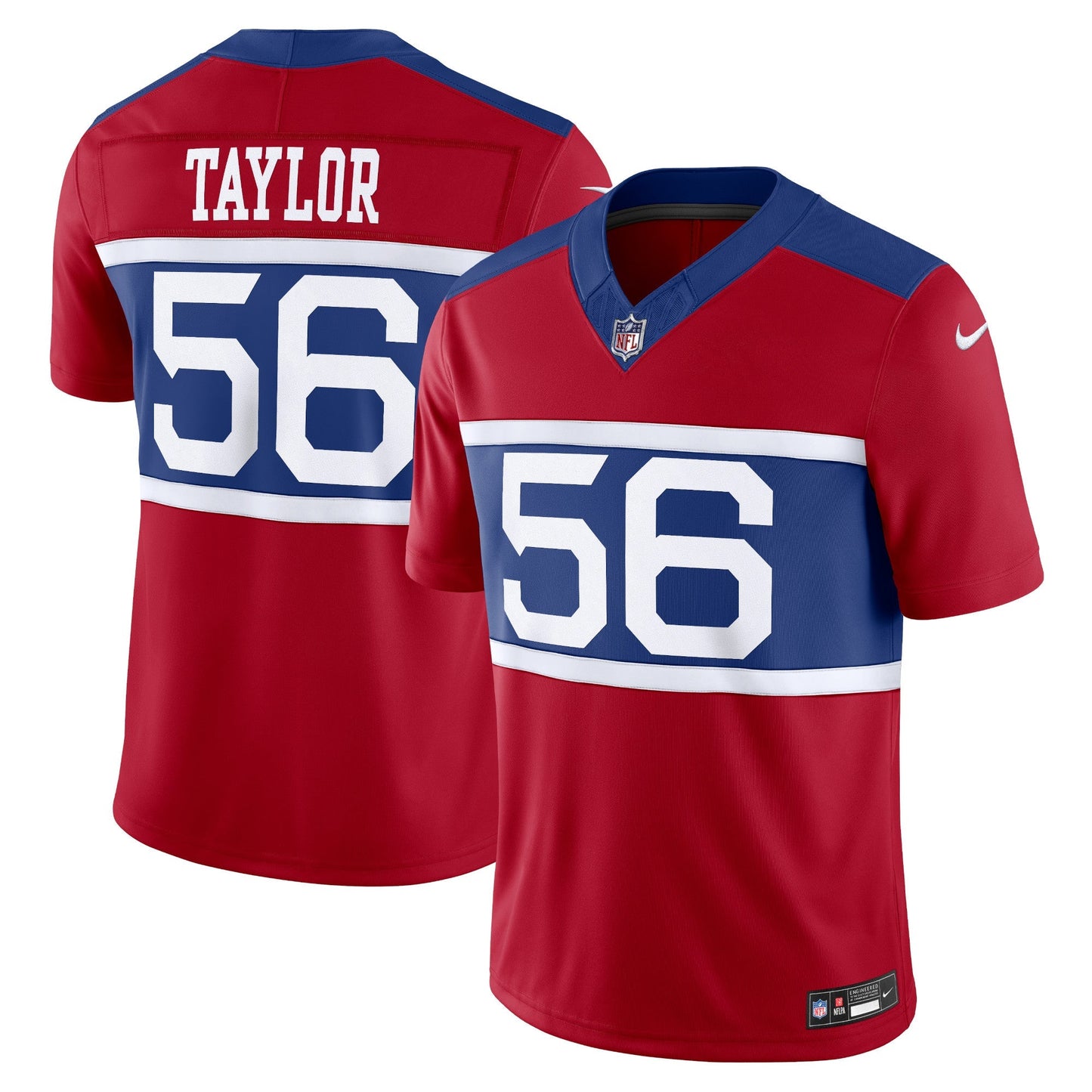 New York Giants Lawrence Taylor Century Red Alternate Vapor F.U.S.E. Retired Player Limited Jersey football jersey product view 1
