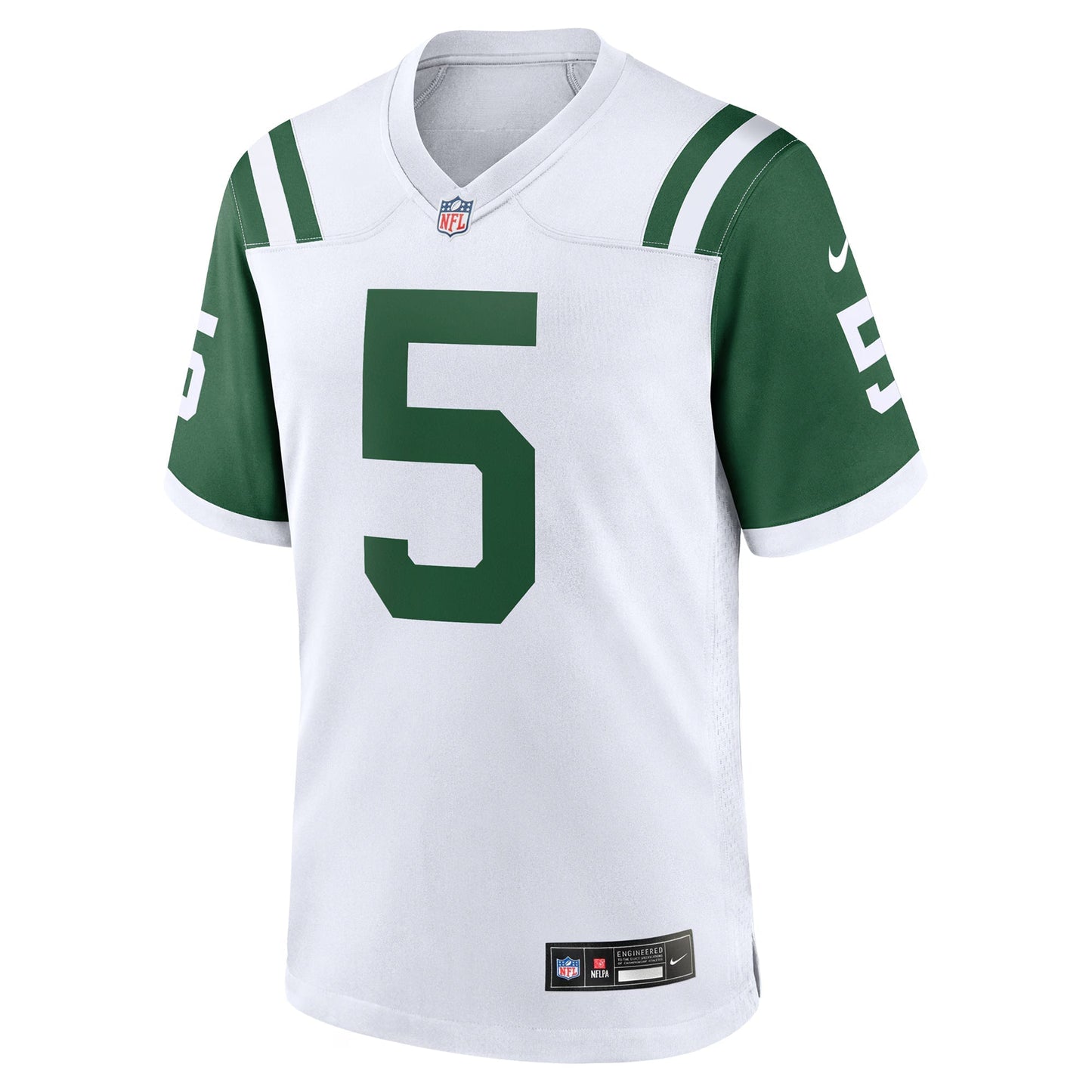 New York Jets Garrett Wilson White Classic Alternate Game Jersey football jersey product view 2