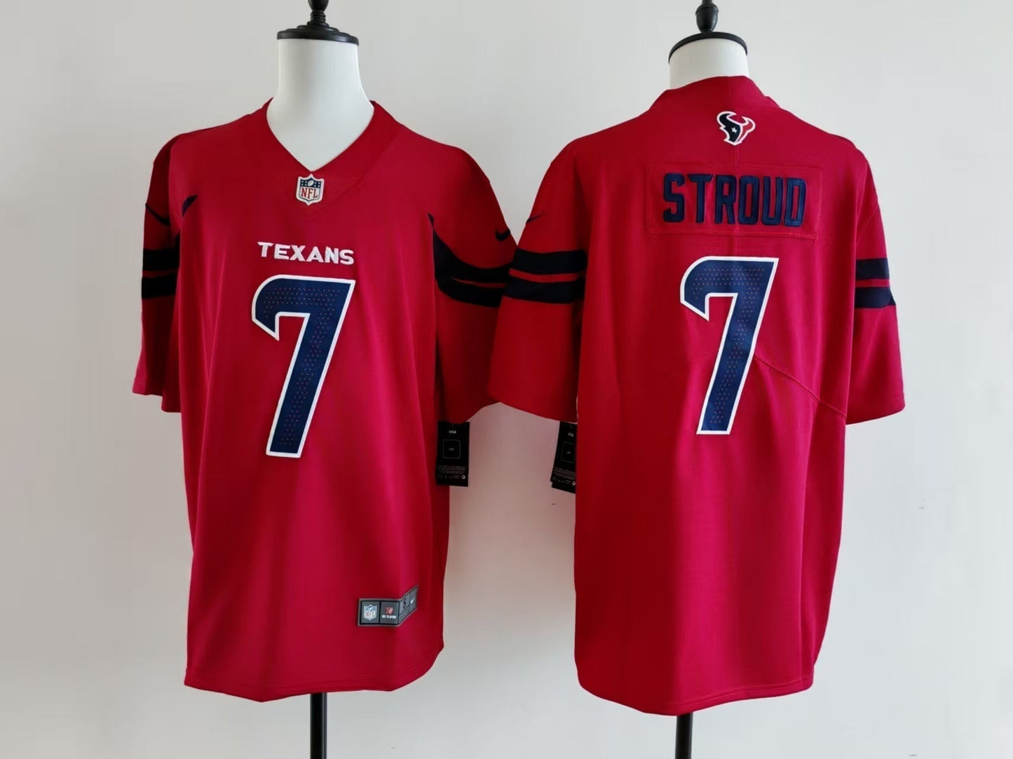 Men's Houston Texans C.J. Stroud Jersey-Red football jersey product view 1