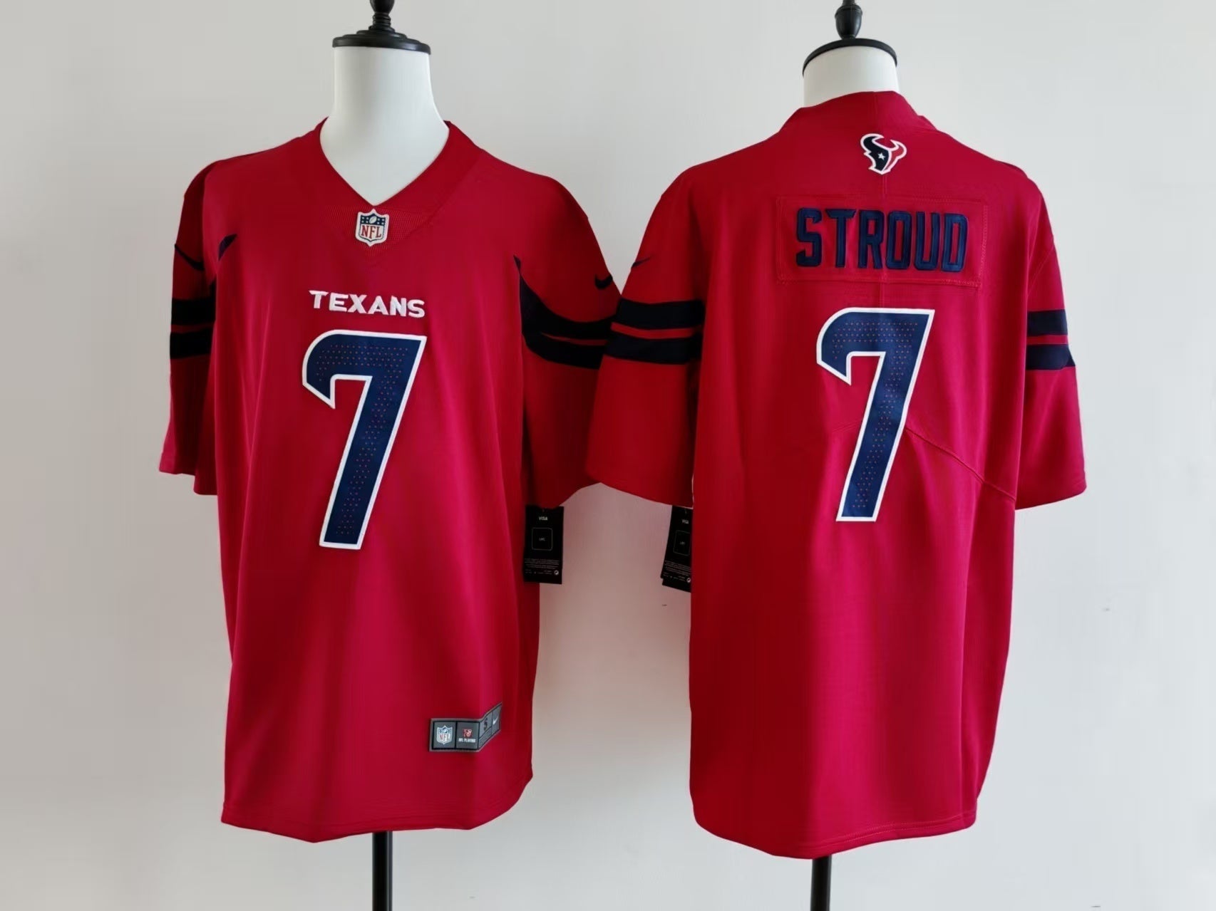 Men's Houston Texans C.J. Stroud Jersey-Red football jersey product view 1