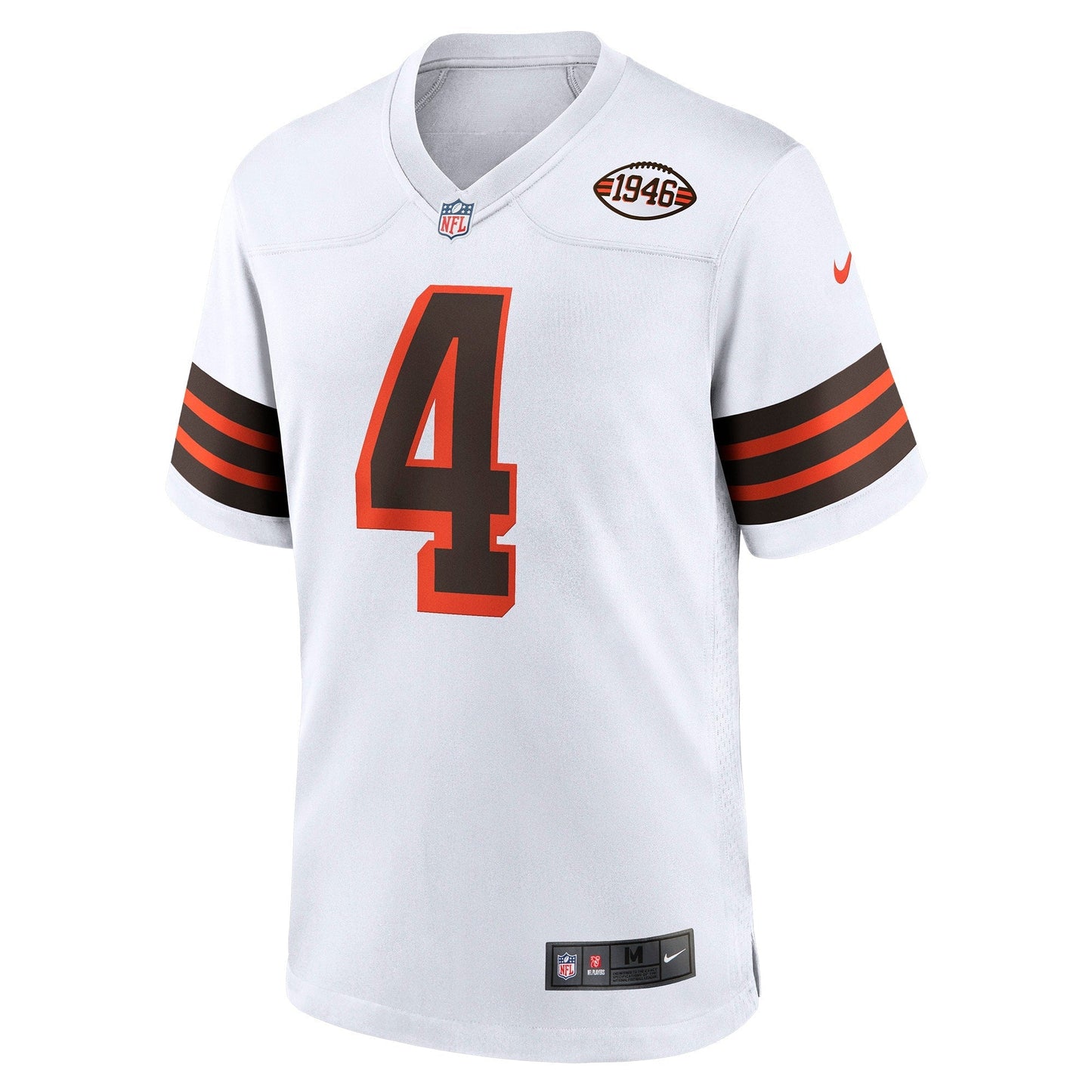 Deshaun Watson Cleveland Browns Alternate Game Jersey - White football jersey product view 2