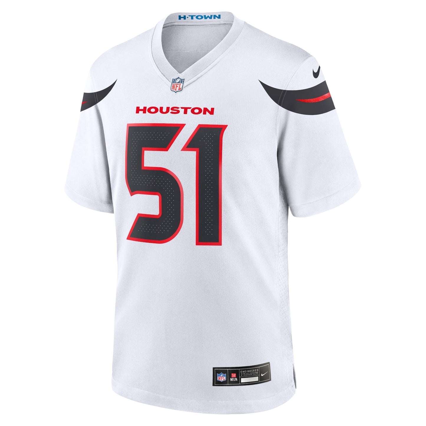 Will Anderson Jr. Houston Texans Game Jersey - White football jersey product view 2