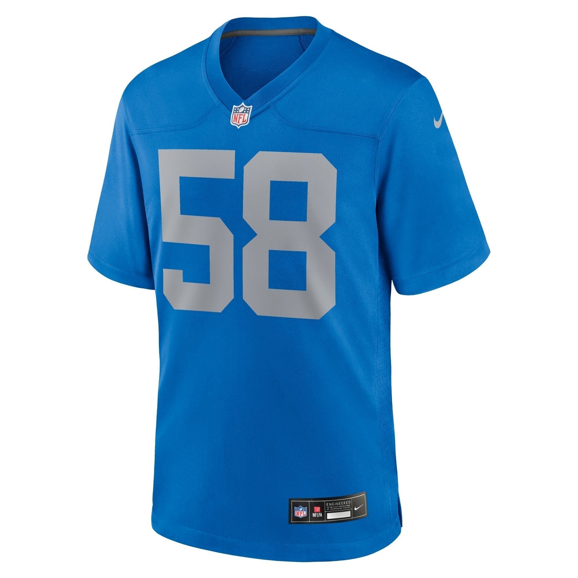 Penei Sewell Detroit Lions Alternate Game Jersey - Blue football jersey product view 2