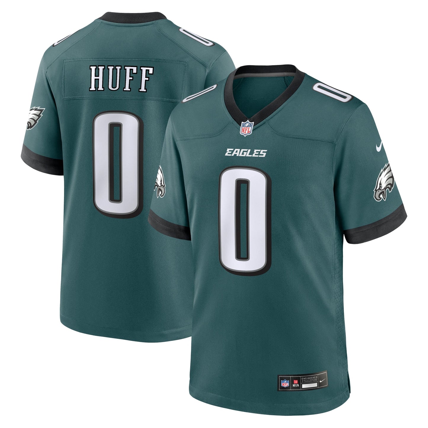 Bryce Huff Philadelphia Eagles Game Jersey - Midnight Green football jersey product view 1