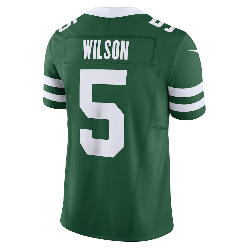 NY.Jets #5 Garrett Wilson Legacy Green Vapor F.U.S.E. Limited Jersey football jersey product view 1