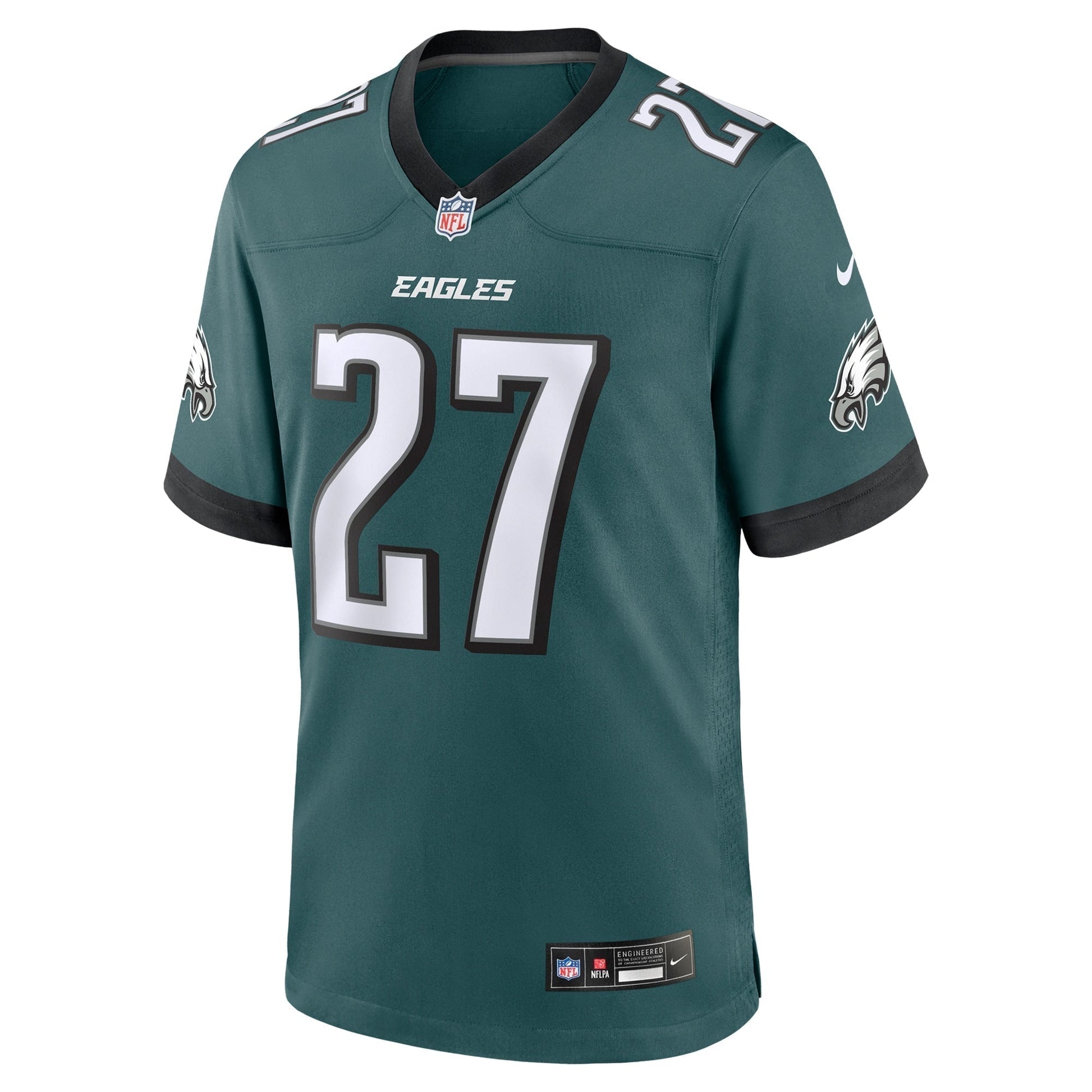 Quinyon Mitchell Philadelphia Eagles Team Game Jersey - Midnight Green football jersey product view 2