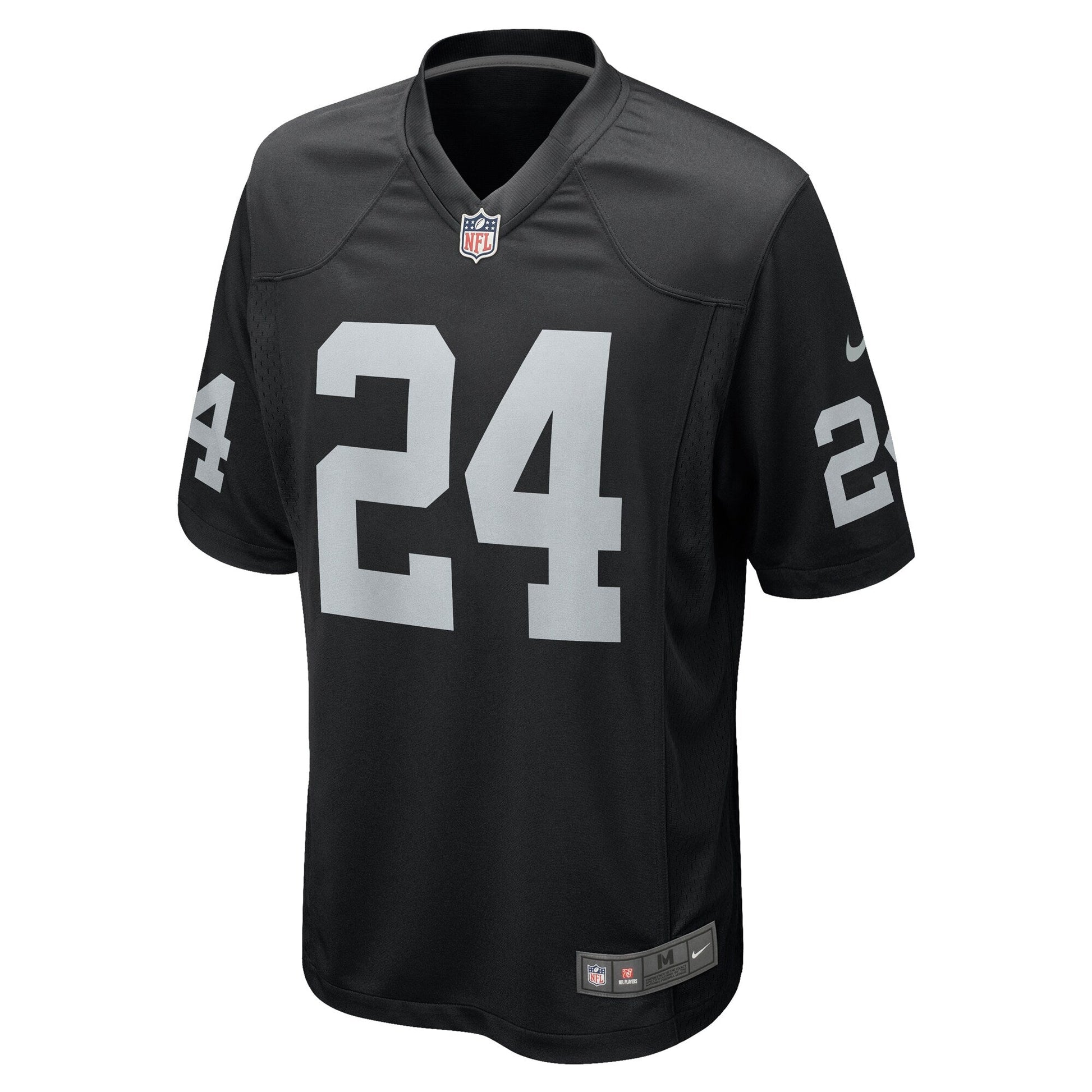 Marcus Peters Las Vegas Raiders Team Game Jersey - Black football jersey product view 2