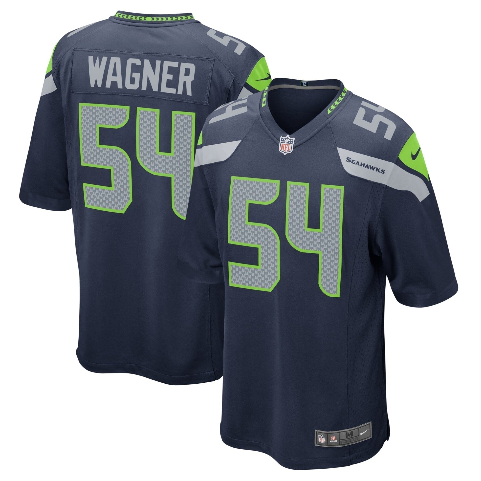 Bobby Wagner Seattle Seahawks Game Team Jersey - College Navy football jersey product view 1
