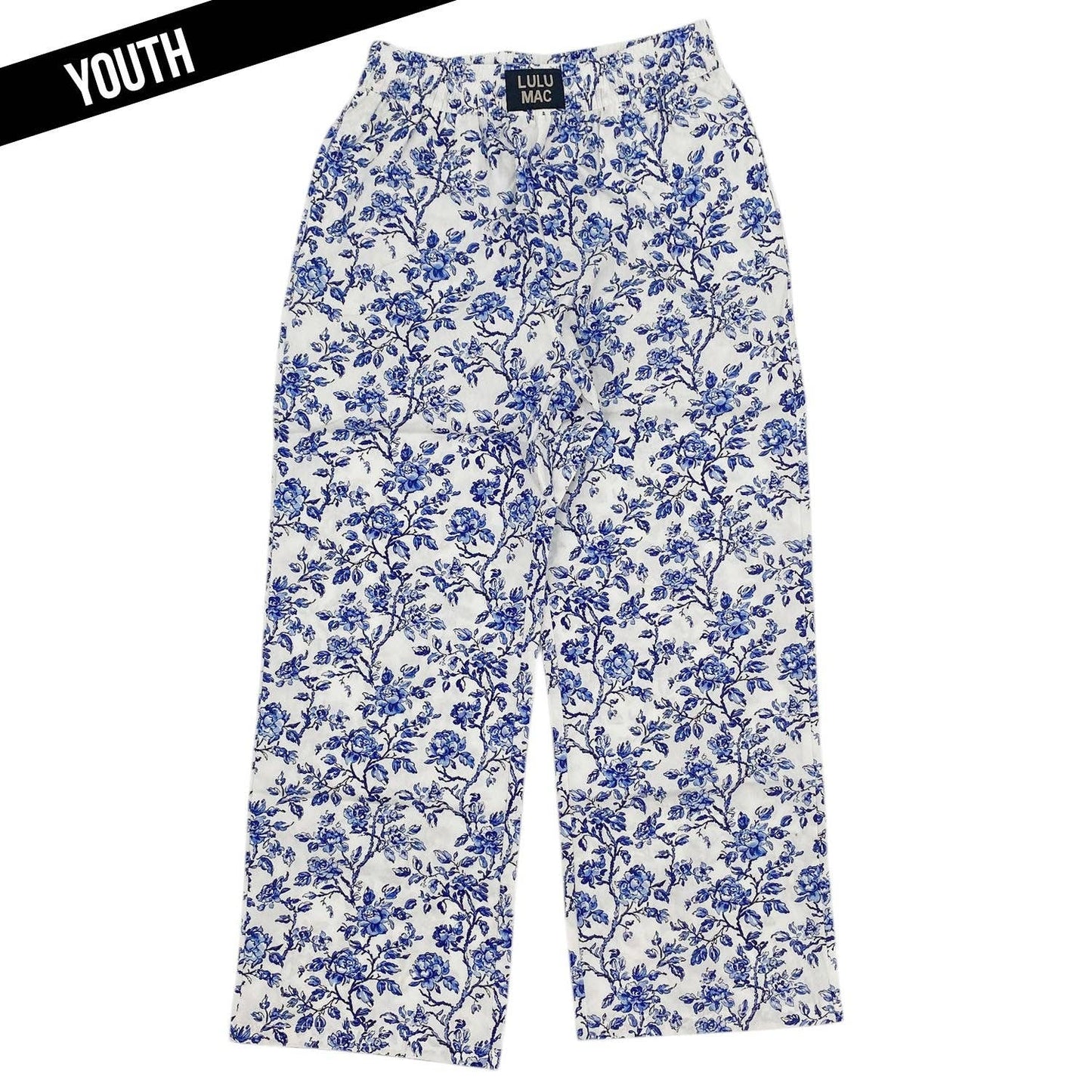 LM-KPA-1004-Blue Floral-Kids Pants Unisex T-shirt, Sweatshirt, Hoodie, Long Sleeve Tee - T-Shirt, Sweatshirt, Hoodie