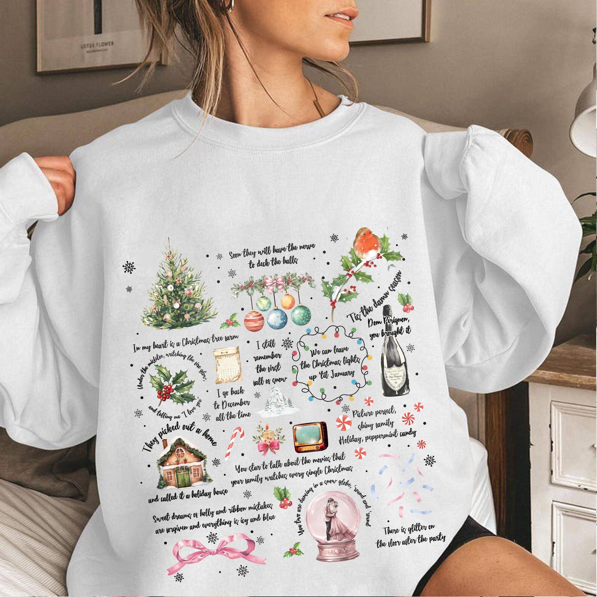 Swiftmas Christmas Collection Sweatshirt - Holiday Vibes Unisex T-shirt, Sweatshirt, Hoodie, Long Sleeve Tee - T-Shirt, Sweatshirt, Hoodie