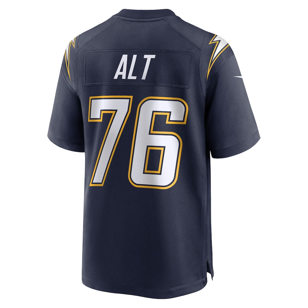 LA.Chargers #76 Joe Alt Powder Navy Alternate Charger Power Game Player Jersey football jersey product view 1