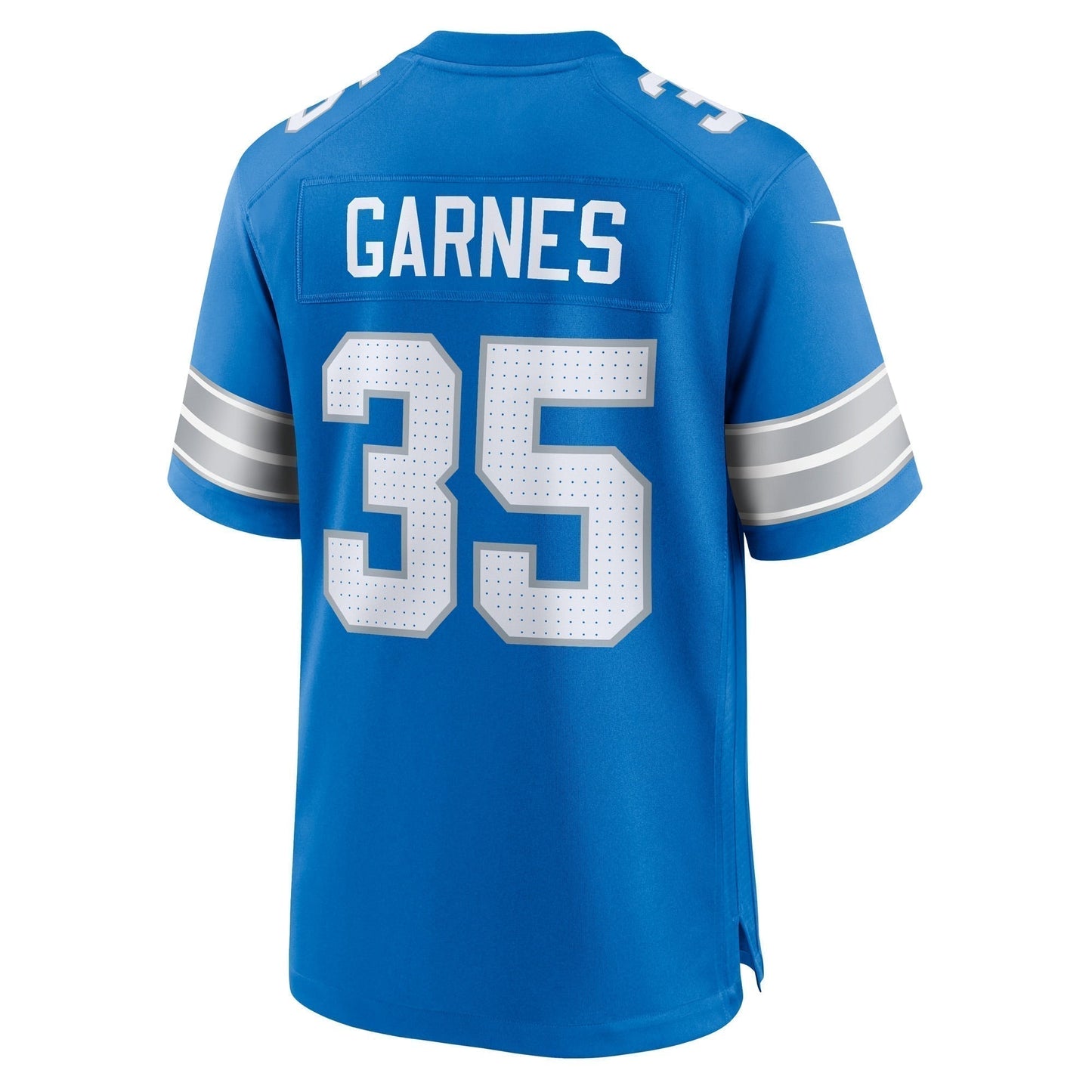 Chelen Garnes Detroit Lions Game Jersey - Blue football jersey product view 3