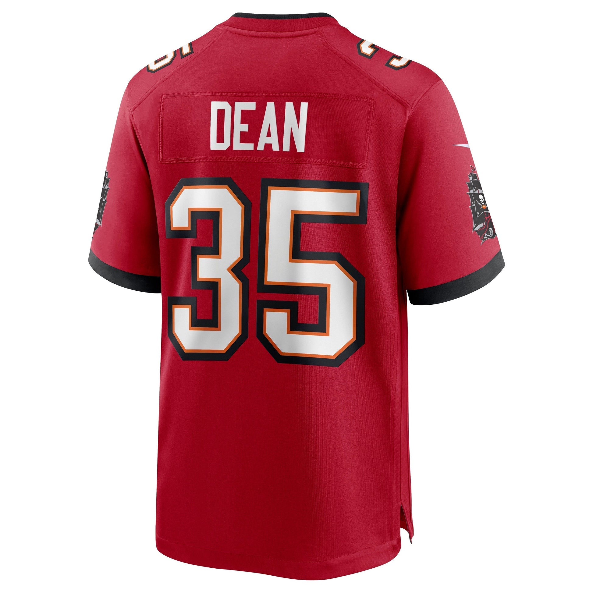 Jamel Dean Tampa Bay Buccaneers Game Jersey - Red football jersey product view 3