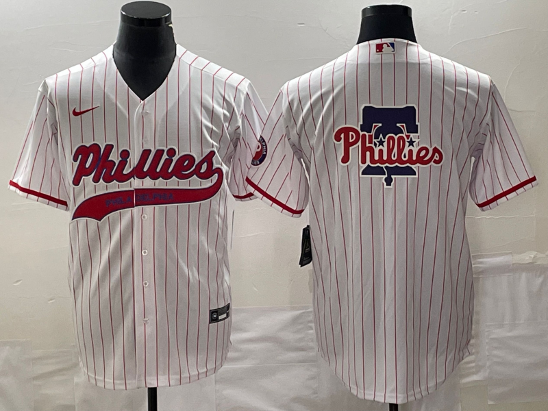Men's Philadelphia Phillies White Home Replica Team Jersey1 Joint Edition baseball jersey product view 1