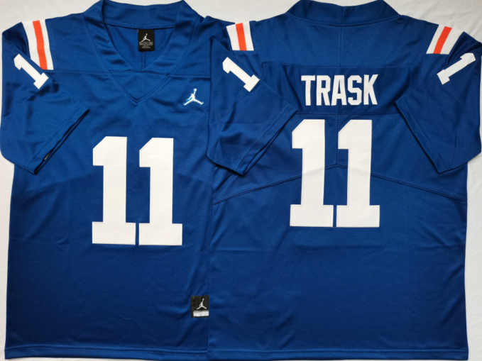 Men's Florida Gators Kyle Trask #11 Royal Replica Jersey sports jersey product view 1