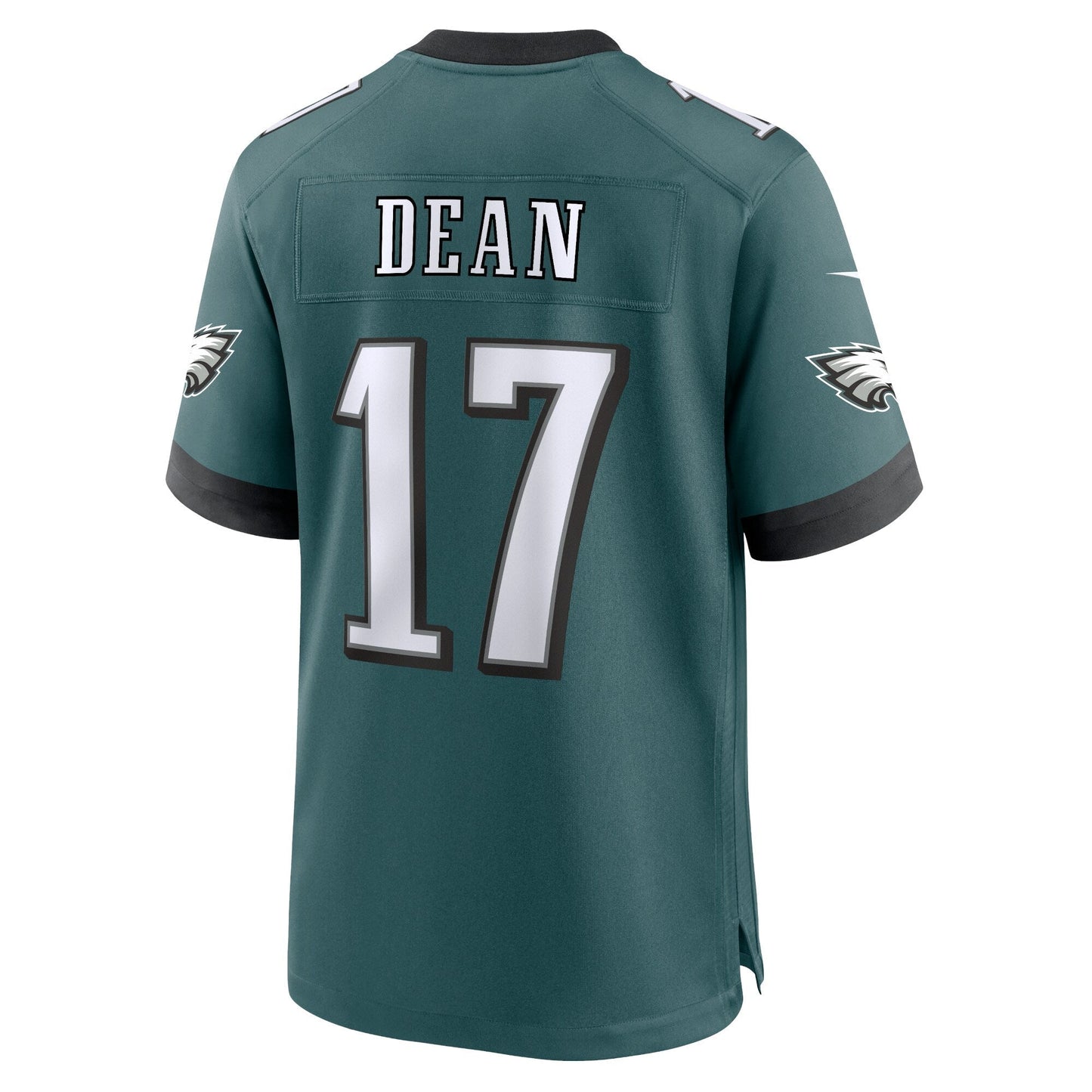 Nakobe Dean Philadelphia Eagles Team Game Jersey - Midnight Green football jersey product view 3