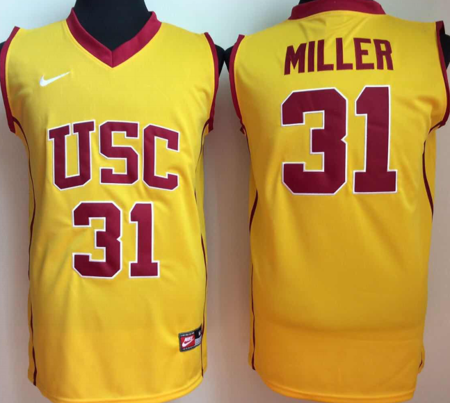 Men's USC Trojans Cheryl Miller #31 Yellow Player Game Jersey sports jersey product view 1