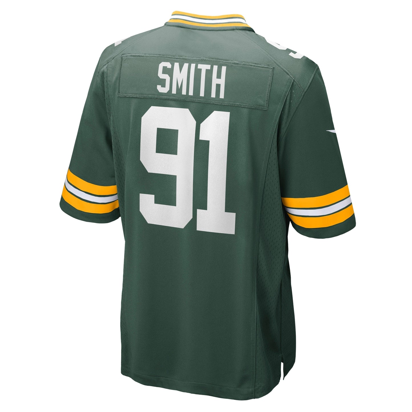 Preston Smith Green Bay Packers Game Jersey - Green football jersey product view 3