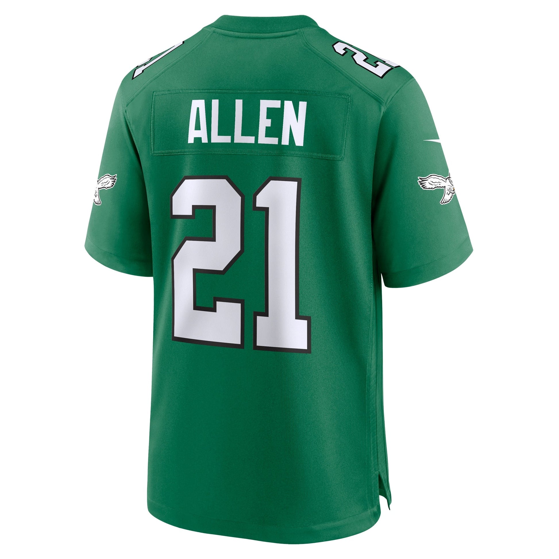 Eric Allen Philadelphia Eagles Alternate Game Jersey - Kelly Green football jersey product view 3