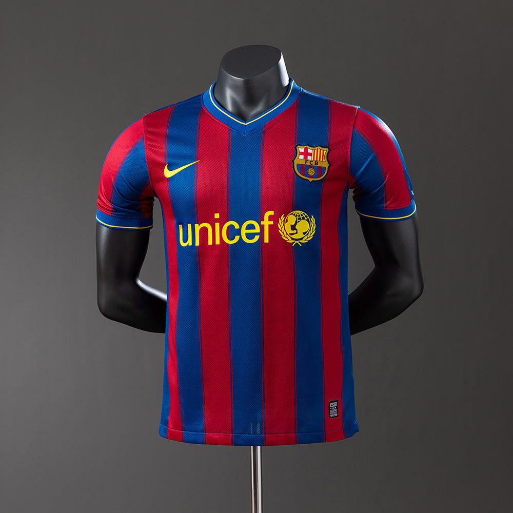 Barcelona 09/10 Home Player Version Retro Jersey sports jersey product view 1