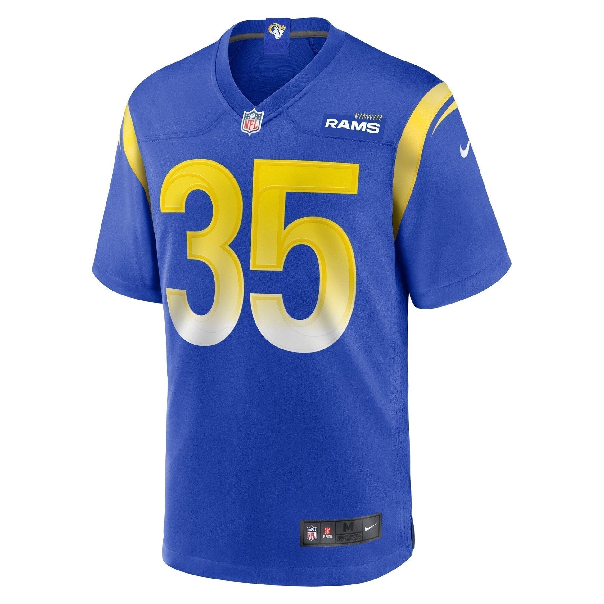 Jake Hummel Los Angeles Rams Game Jersey - Royal football jersey product view 2