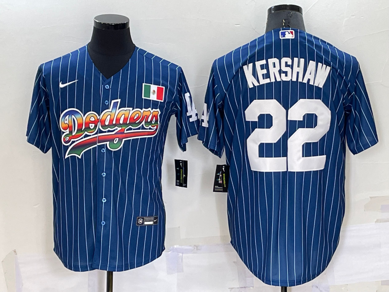 Men's Los Angeles Dodgers Clayton Kershaw Blue Authentic Game Jersey baseball jersey product view 1