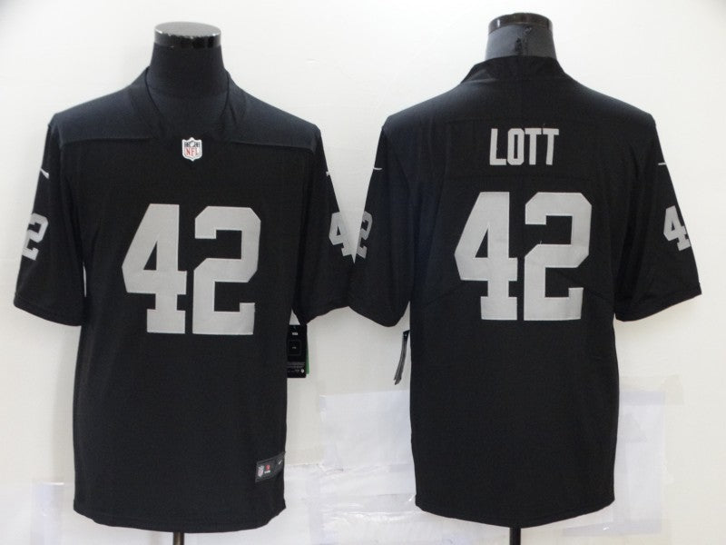 Men's Las Vegas Raiders Ronnie Lott Black Game Jersey football jersey product view 1