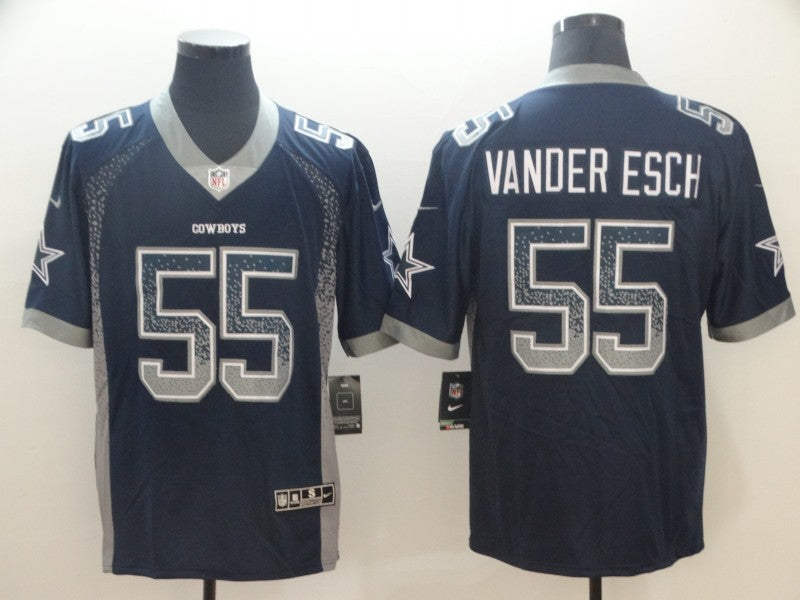Men's Dallas Cowboys Leighton Vander Esch #55 Navy Alternate Game Jersey1 football jersey product view 1