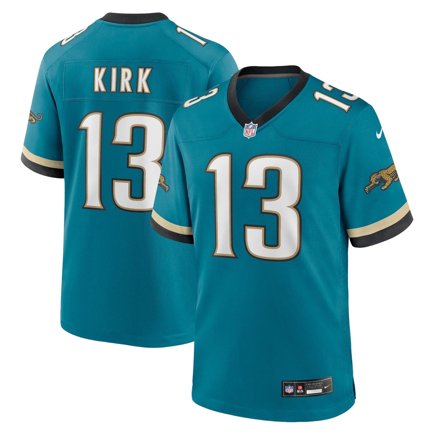 Christian Kirk Jacksonville Jaguars Prowler Throwback Game Jersey - Teal football jersey product view 1