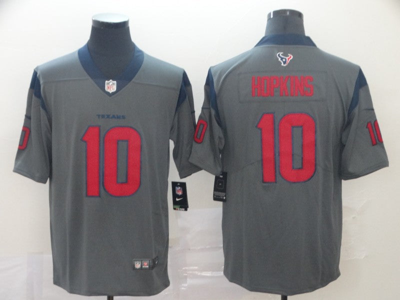 Men's Houston Texans DeAndre Hopkins #10 Gray Inverted Legend Jersey1 football jersey product view 1