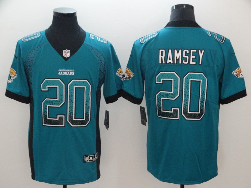 Men's Jacksonville Jaguars Jalen Ramsey #20 Teal Game Player Jersey1 football jersey product view 1