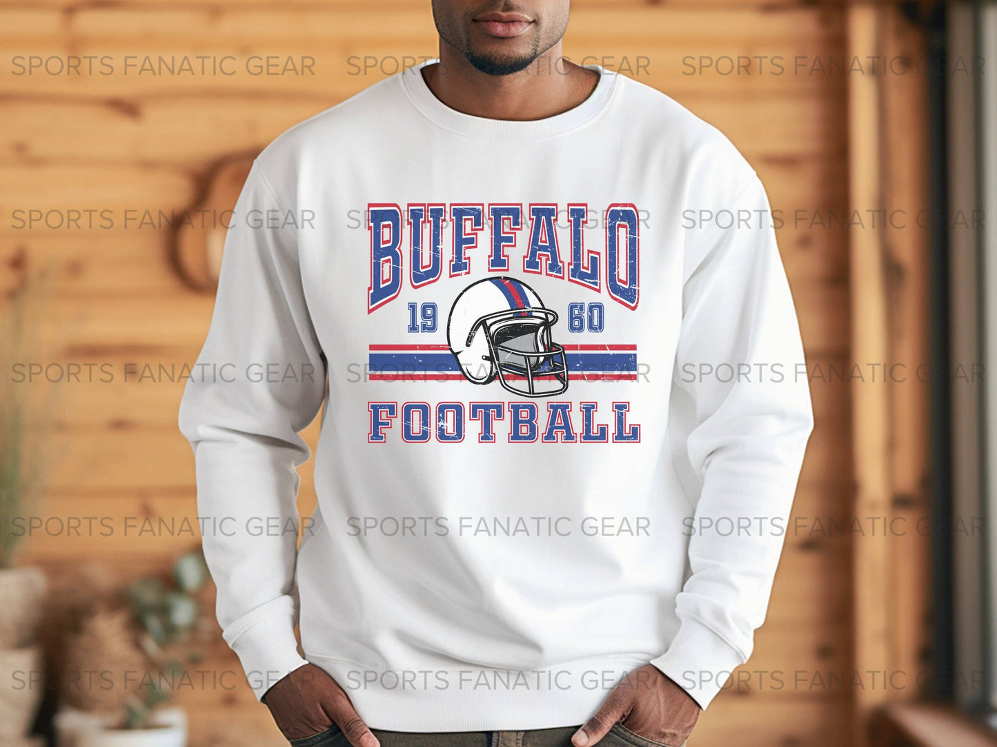 Vintage Buffalo Football Sweatshirt - Perfect Game Day Gift Unisex T-shirt, Sweatshirt, Hoodie, Long Sleeve Tee - T-Shirt, Sweatshirt, Hoodie