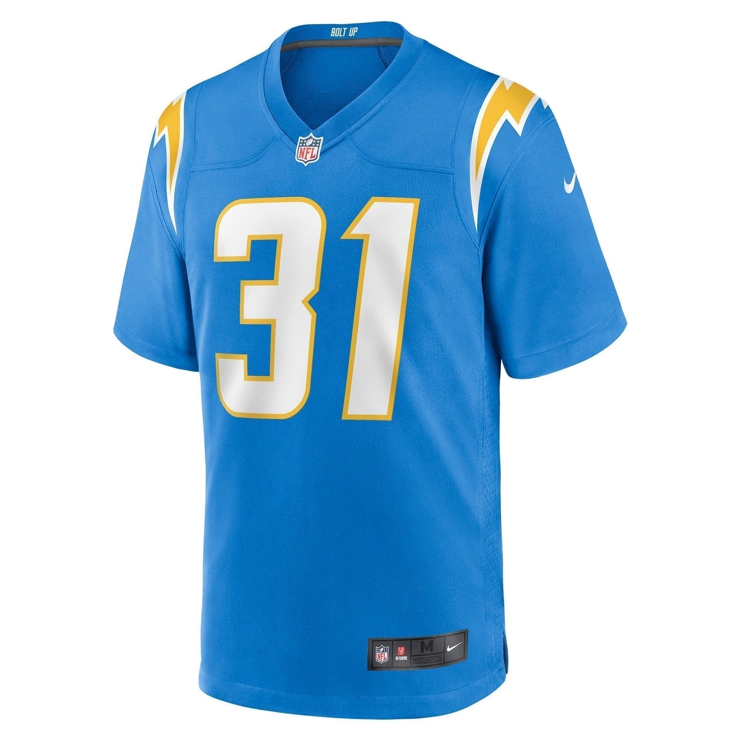 Nick Niemann Los Angeles Chargers Game Jersey - Powder Blue football jersey product view 2