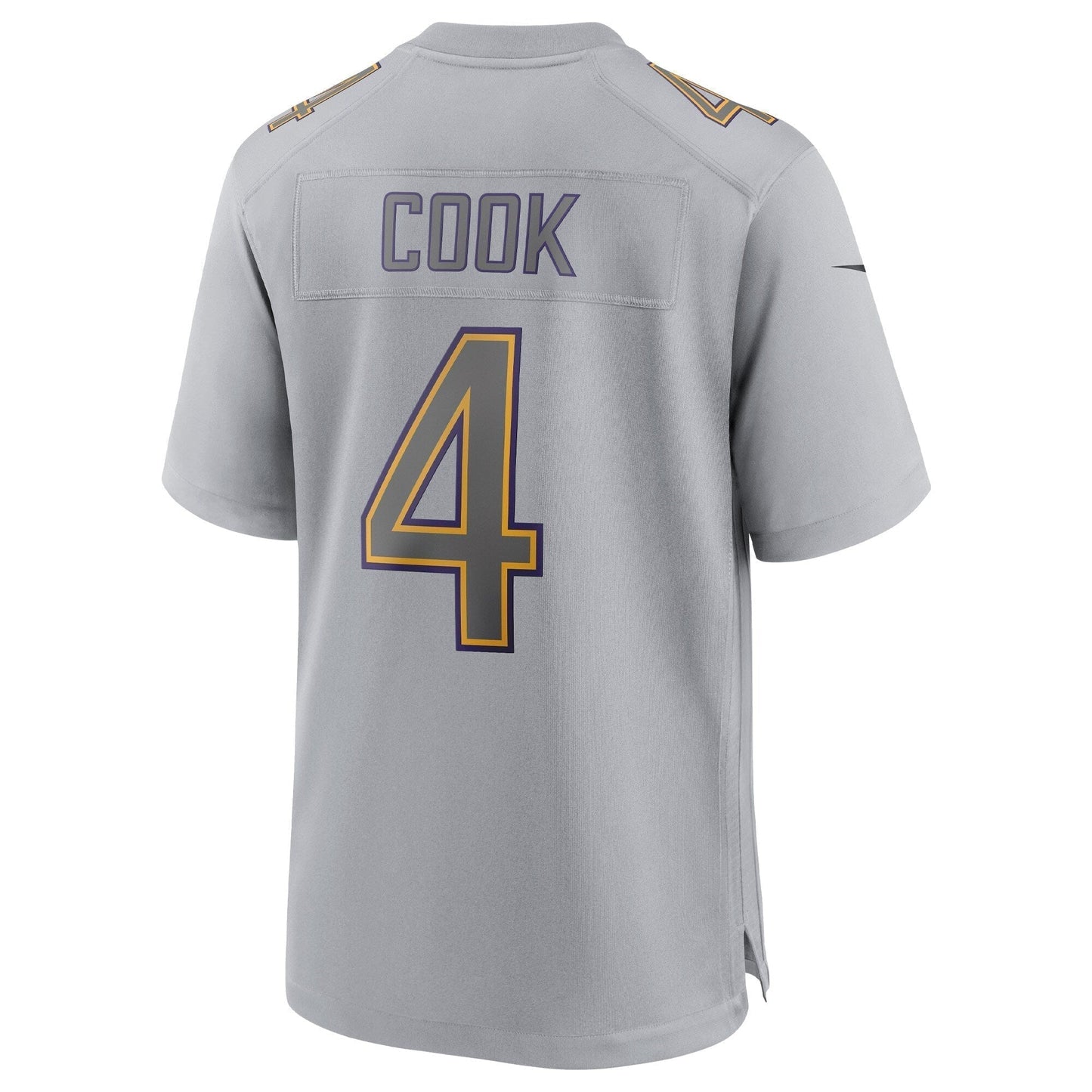 Dalvin Cook Minnesota Vikings Atmosphere Fashion Game Jersey - Gray football jersey product view 3