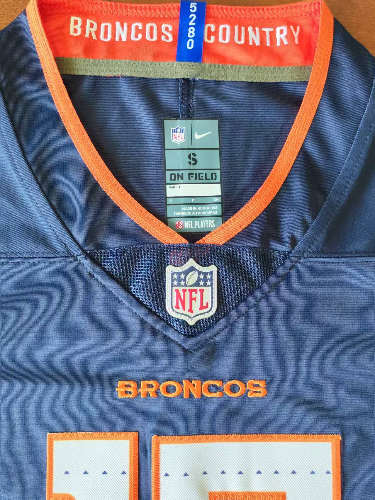 Men's Denver Broncos Nik Bonitto Jersey-Blue football jersey product view 3