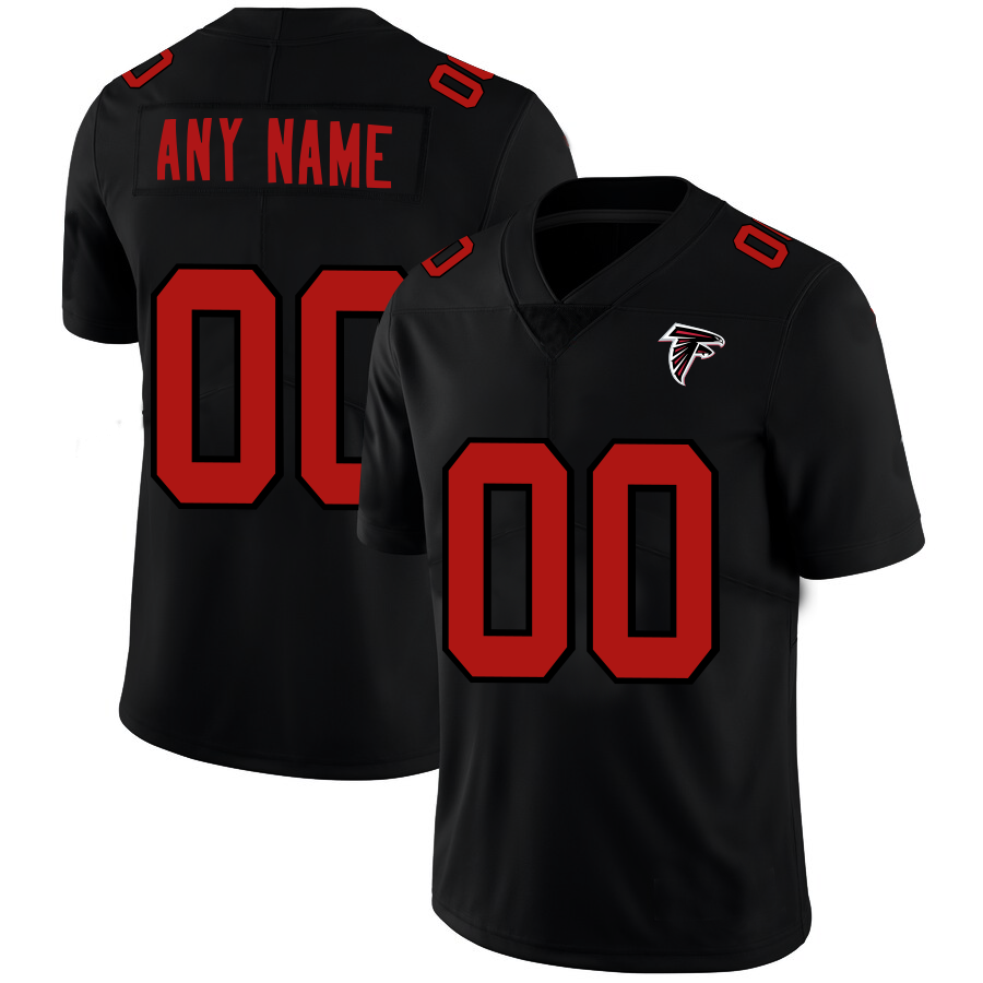 Custom1 Atlanta Falcons Black American Stitched Name And Number Christmas Birthday Gift Football Jerseys football jersey product view 1