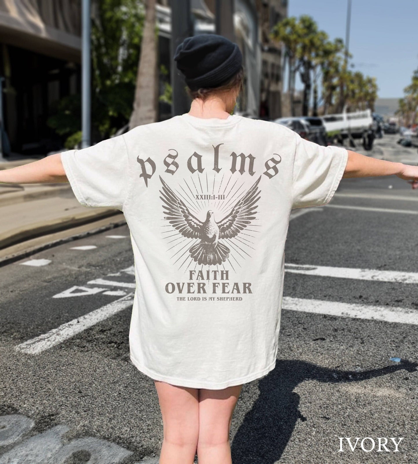 Faith Over Fear Christian Shirt - Bible Verse Streetwear Unisex T-shirt, Sweatshirt, Hoodie, Long Sleeve Tee - T-Shirt, Sweatshirt, Hoodie