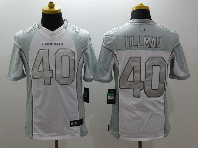 Men's Arizona Cardinals Pat Tillman #40 White Game Jersey1 football jersey product view 1