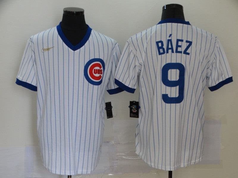Men's Chicago Cubs Javier Baez White Stitched Jersey baseball jersey product view 1