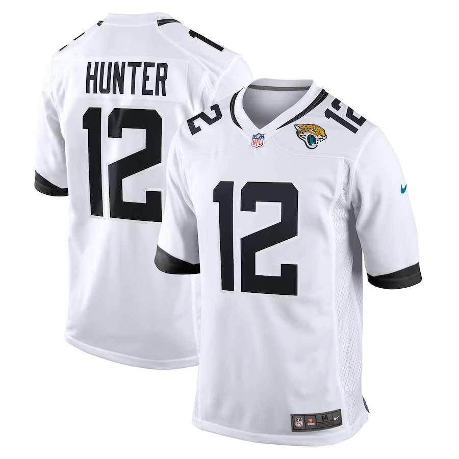 Jacksonville Jaguars Travis Hunter White 2025 NFL Draft First Round Pick Game Player Jersey football jersey product view 1