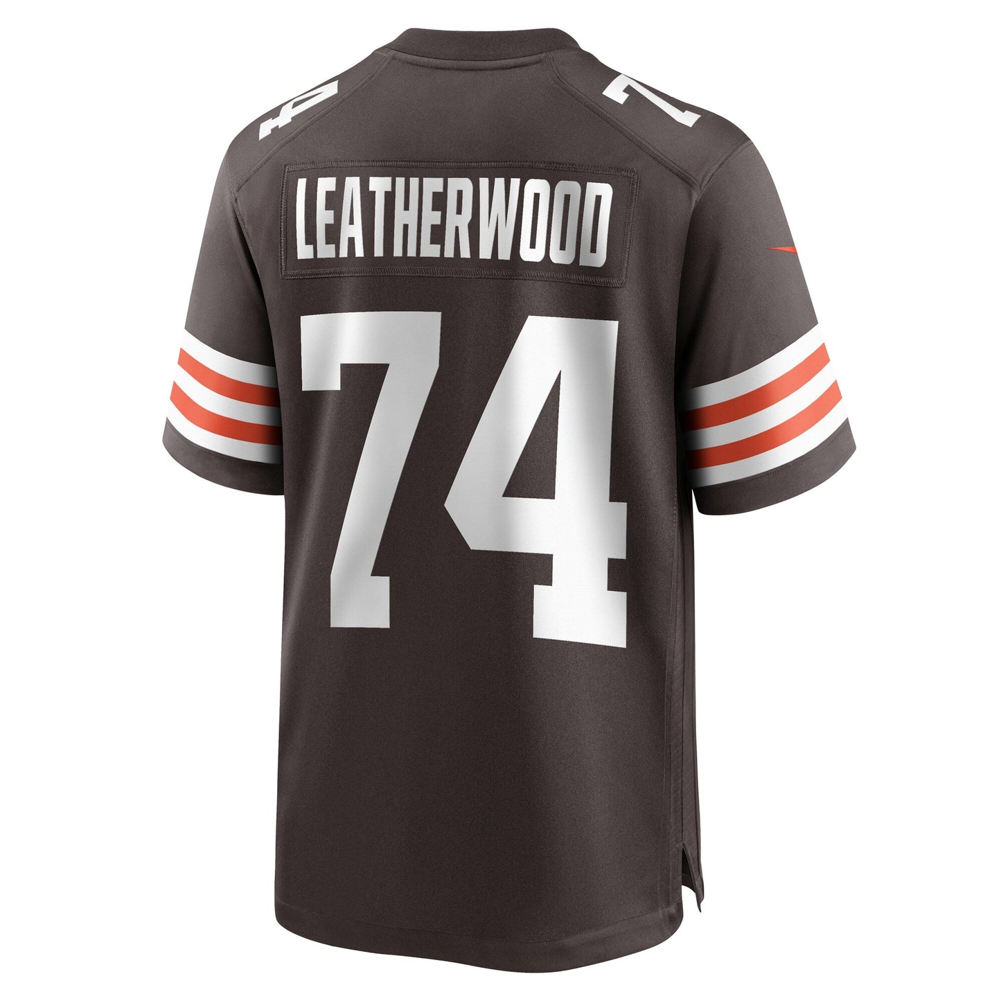 Alex Leatherwood Cleveland Browns Team Game Jersey - Brown football jersey product view 3