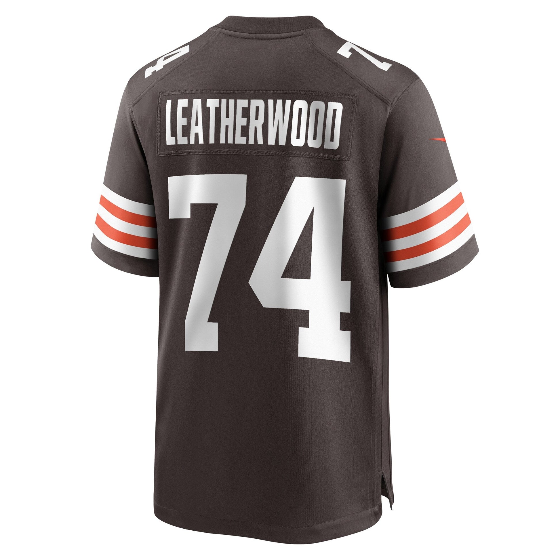 Alex Leatherwood Cleveland Browns Team Game Jersey - Brown football jersey product view 3
