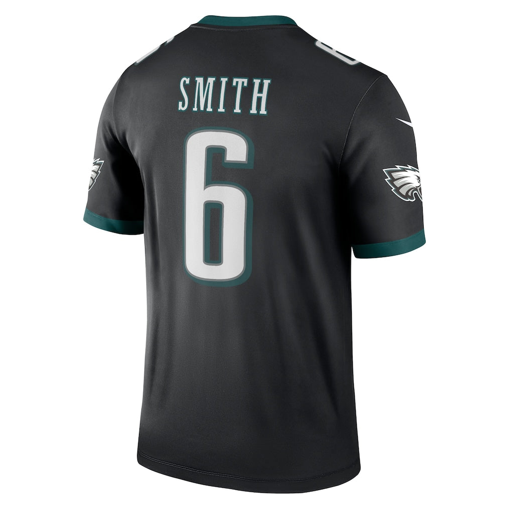 P.Eagles #6 DeVonta Smith Black Legend Player Performance Top Jersey football jersey product view 1