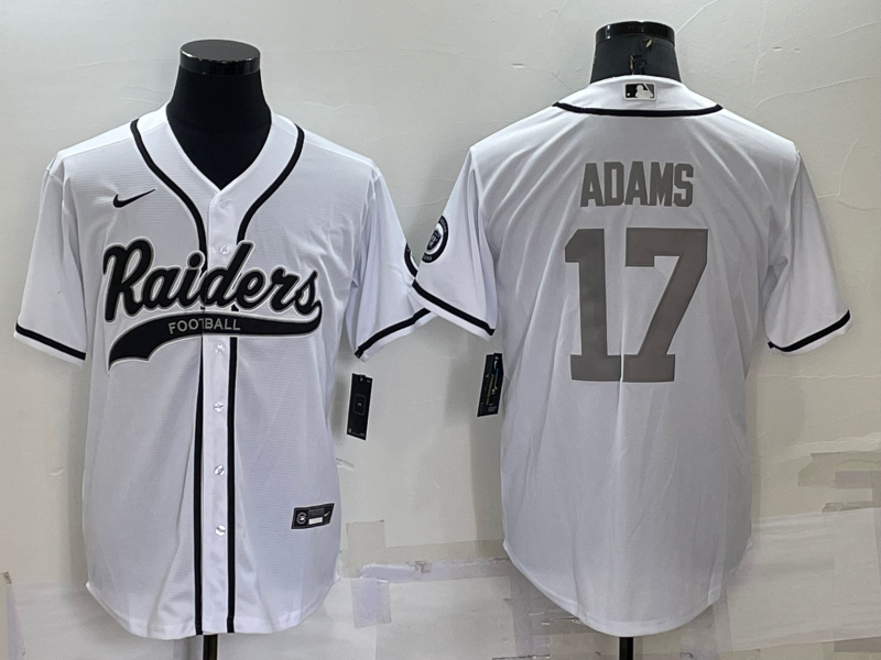 Men's Las Vegas Raiders Davante Adams White Player Jersey Joint Edition football jersey product view 1