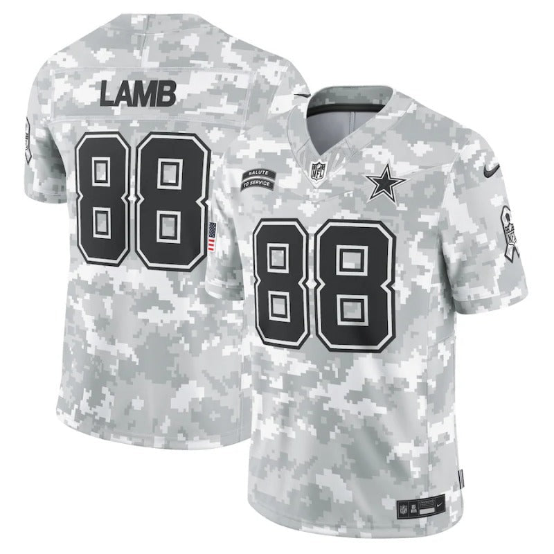 Ceedee Lamb Dallas Cowboys Salute To Service 2024 Jersey football jersey product view 1